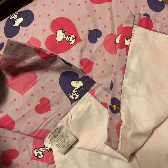 NWOT Peanuts Window Valence Best Friends Snoopy & Woodstock with Hearts 18x60 - Picture 4 of 5